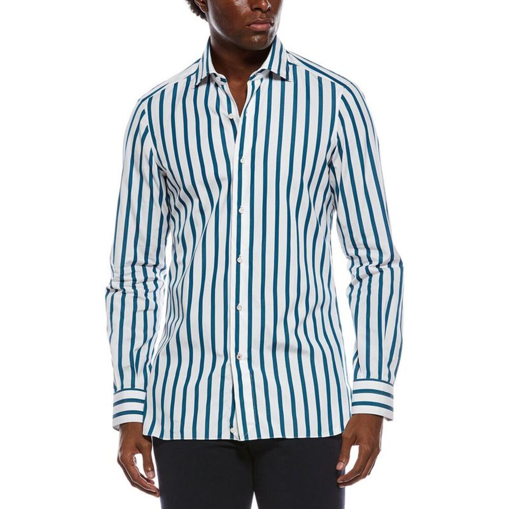 Isaia Mens  Milano Shirt, White